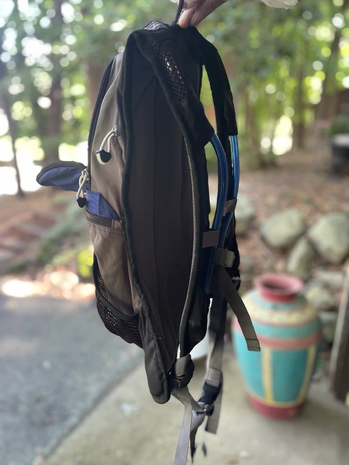 JanSport x Nalgene Hydration Pack Backpack Blue Black WITH Bladder EUC