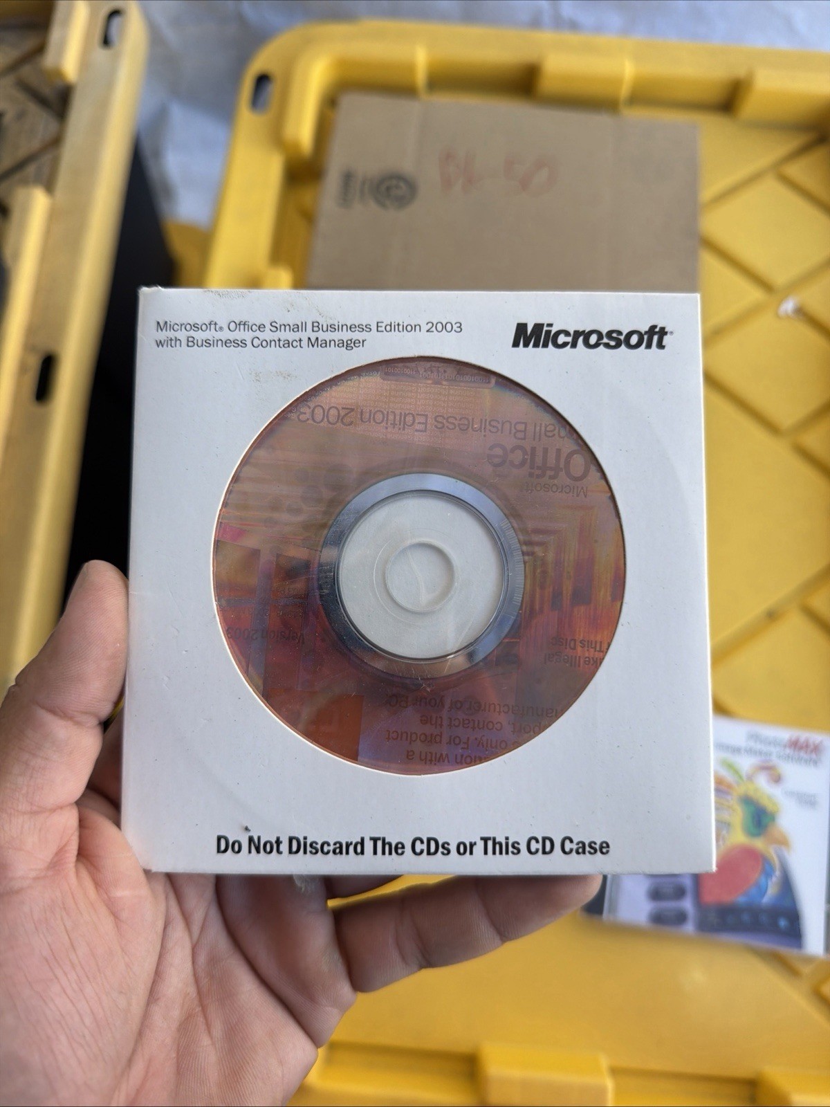 Microsoft Office Basic Edition 2003 Genuine CD Disc With Product Key As Pictured