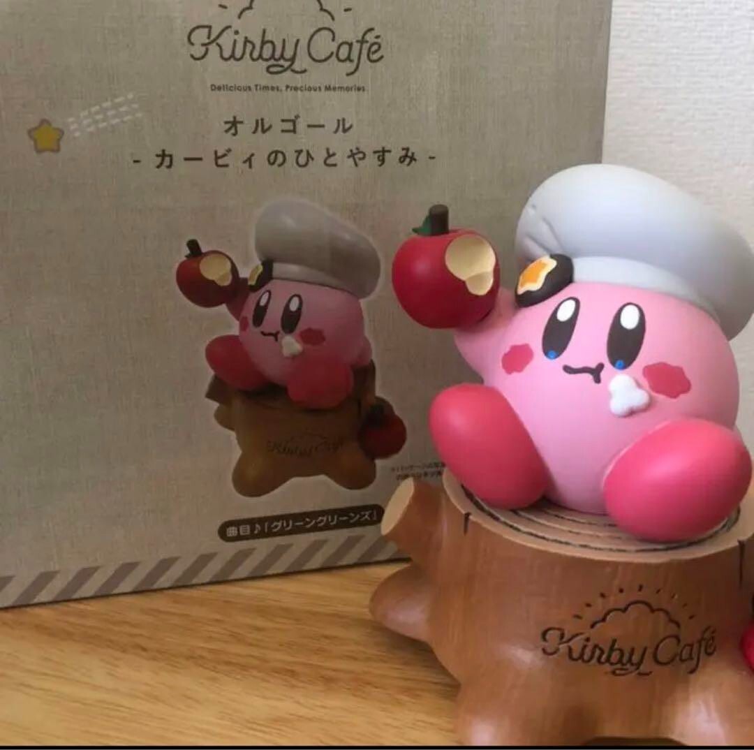 Kirby Cafe Limited Rotating Music Box Hand Roll Song "Green Greens" Japan New