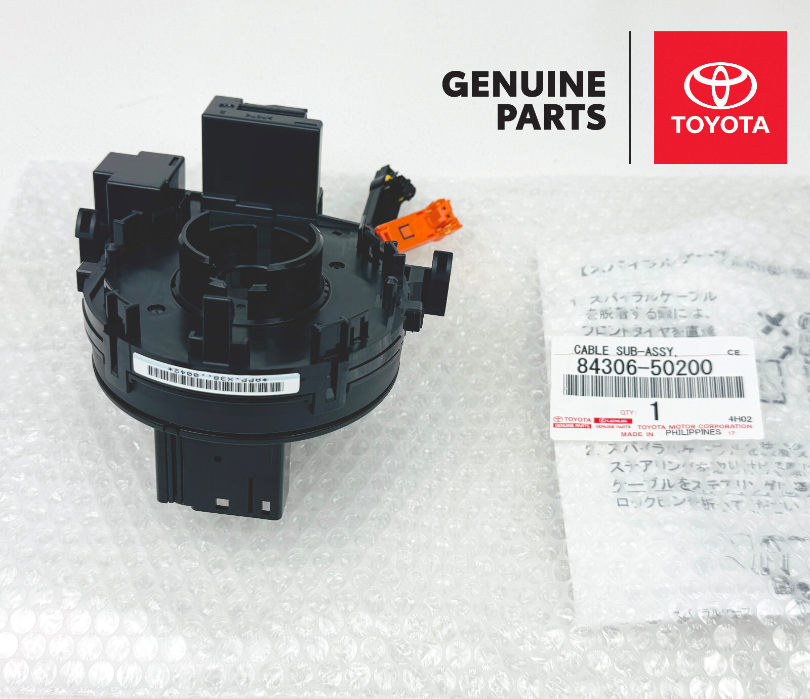 84306-50200 Lexus LS460 LS600h LX570 OEM Genuine Clock Spring Spiral Cable oem