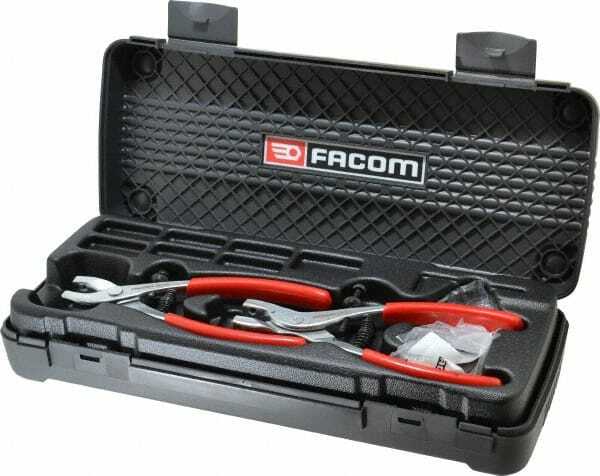 Facom 21 Piece, Convertible Retaining Ring Pliers Set 13-3/16" OAL, Comes in ...