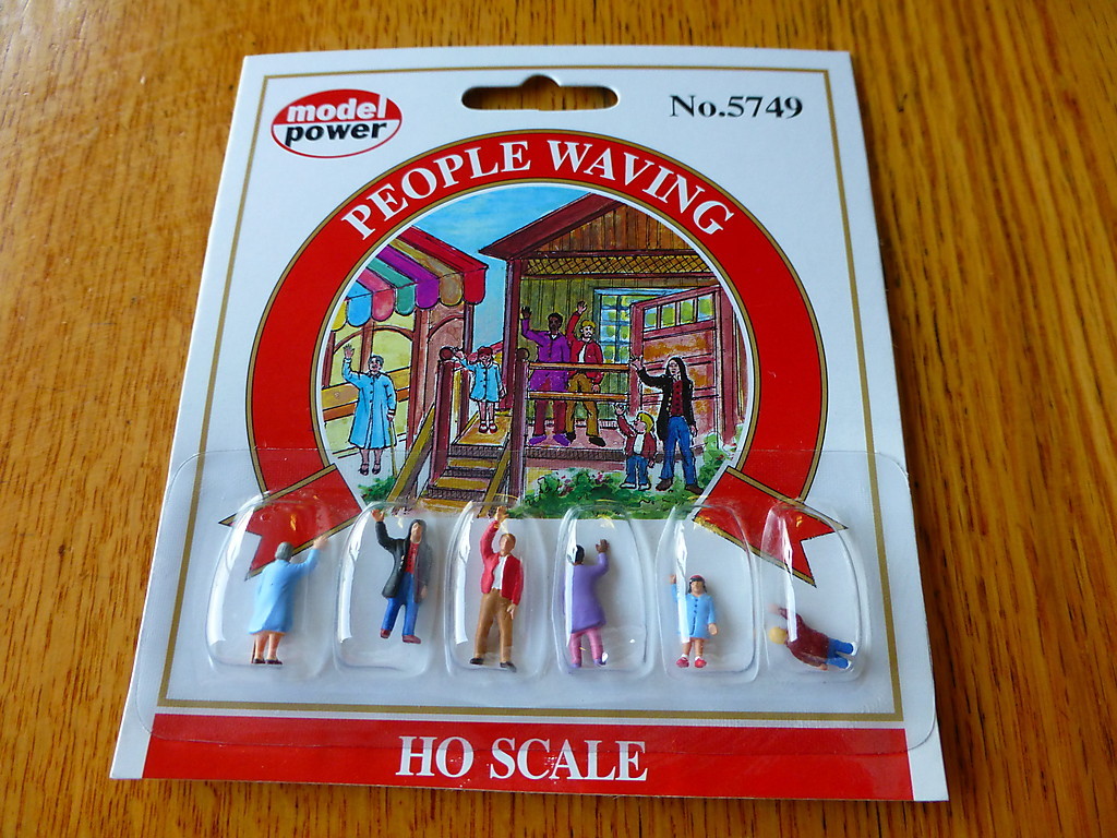 Model Power #5749 HO Figures Painted - Pedestrians -- People Waving
