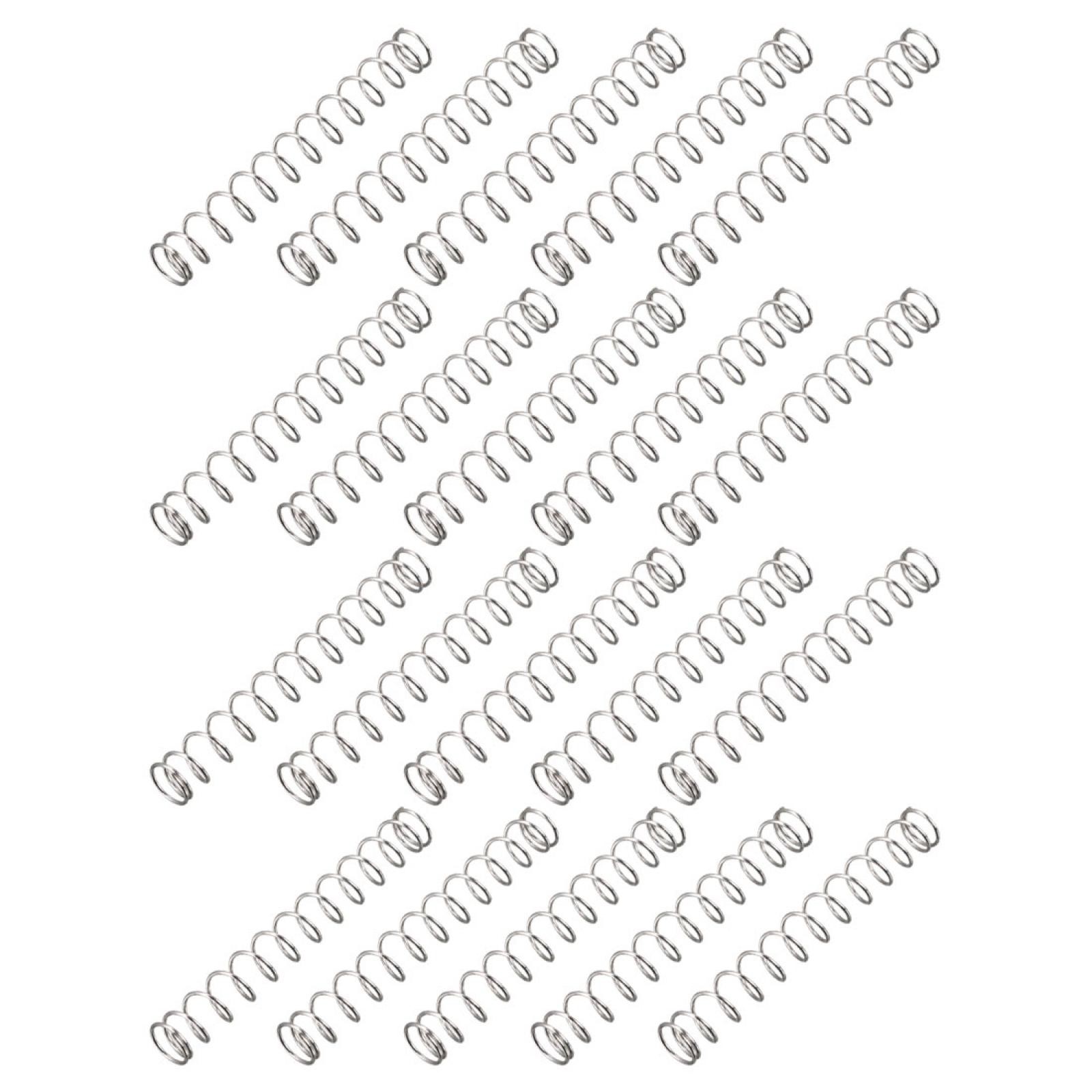 0.22" OD x 0.02" Wire Dia x 1.6" Long Compression Spring Connectors 20Pcs