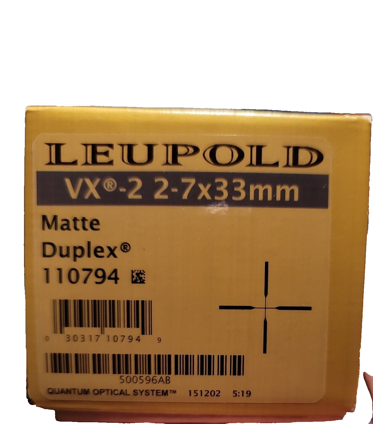 Ruger 4x32 Rifle scope with rings. Wrong box. New take off.
