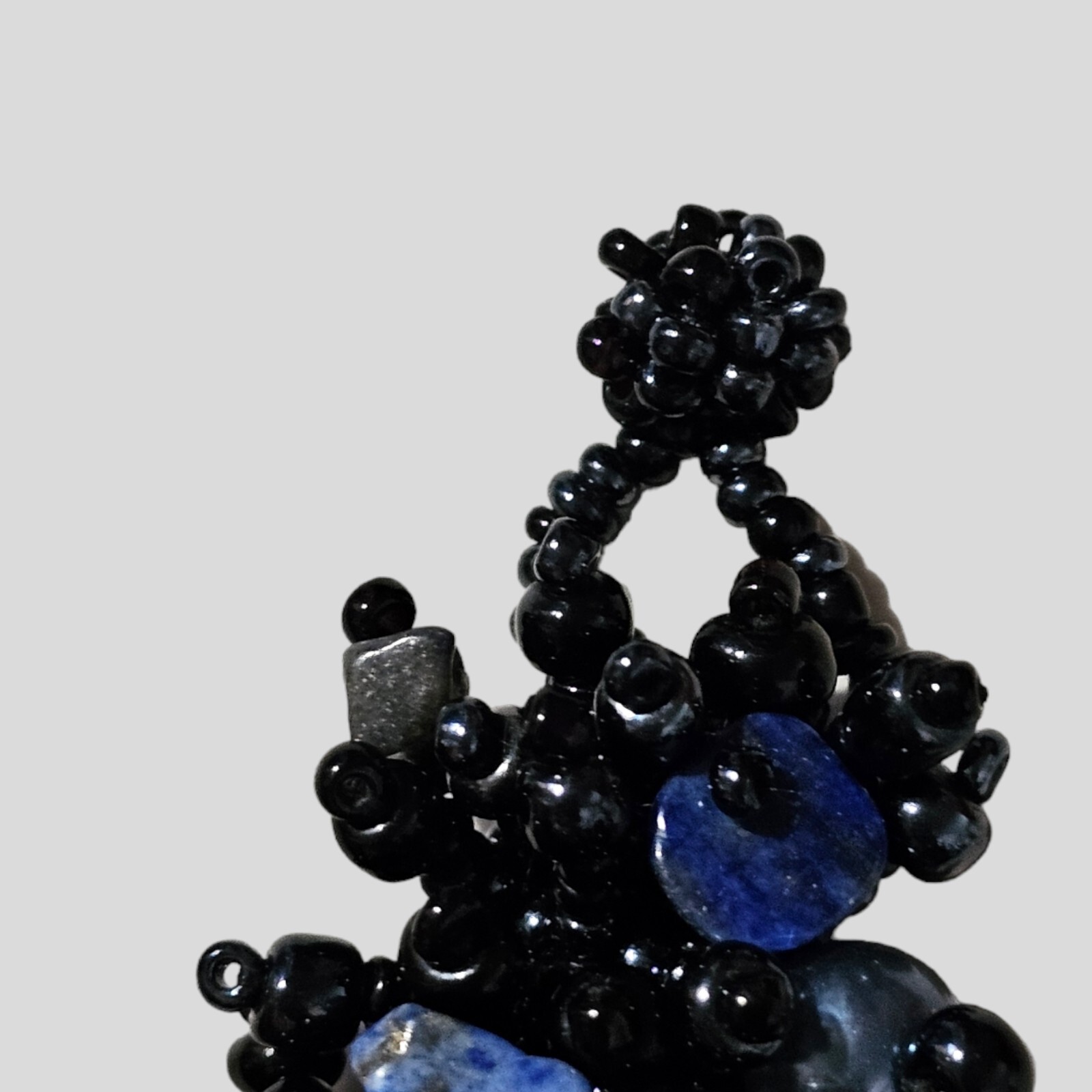 Seed Bead Gemstone Beaded Bracelet Adjustable 7-8 Inches