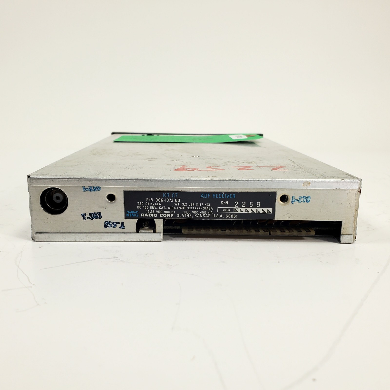 Bendix King KR 87 ADF Receiver 066-1072-00 - Tested Working