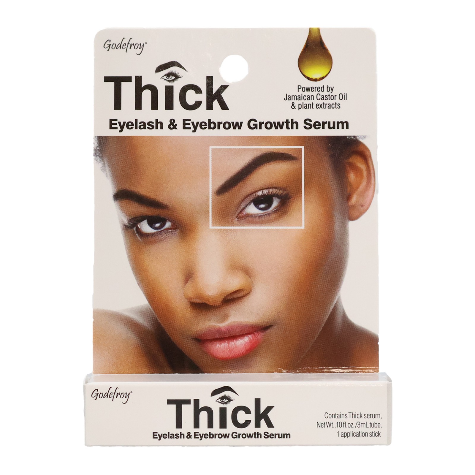 Godefroy Thick Eyelash Eyebrow Growth Serum 0.1 Oz. Pack of 3
