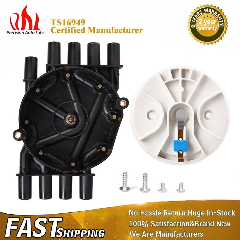Brass Terminals Distributor Cap and Rotor Kit for Chevy GMC Cadillac 5.0/5.7L V8