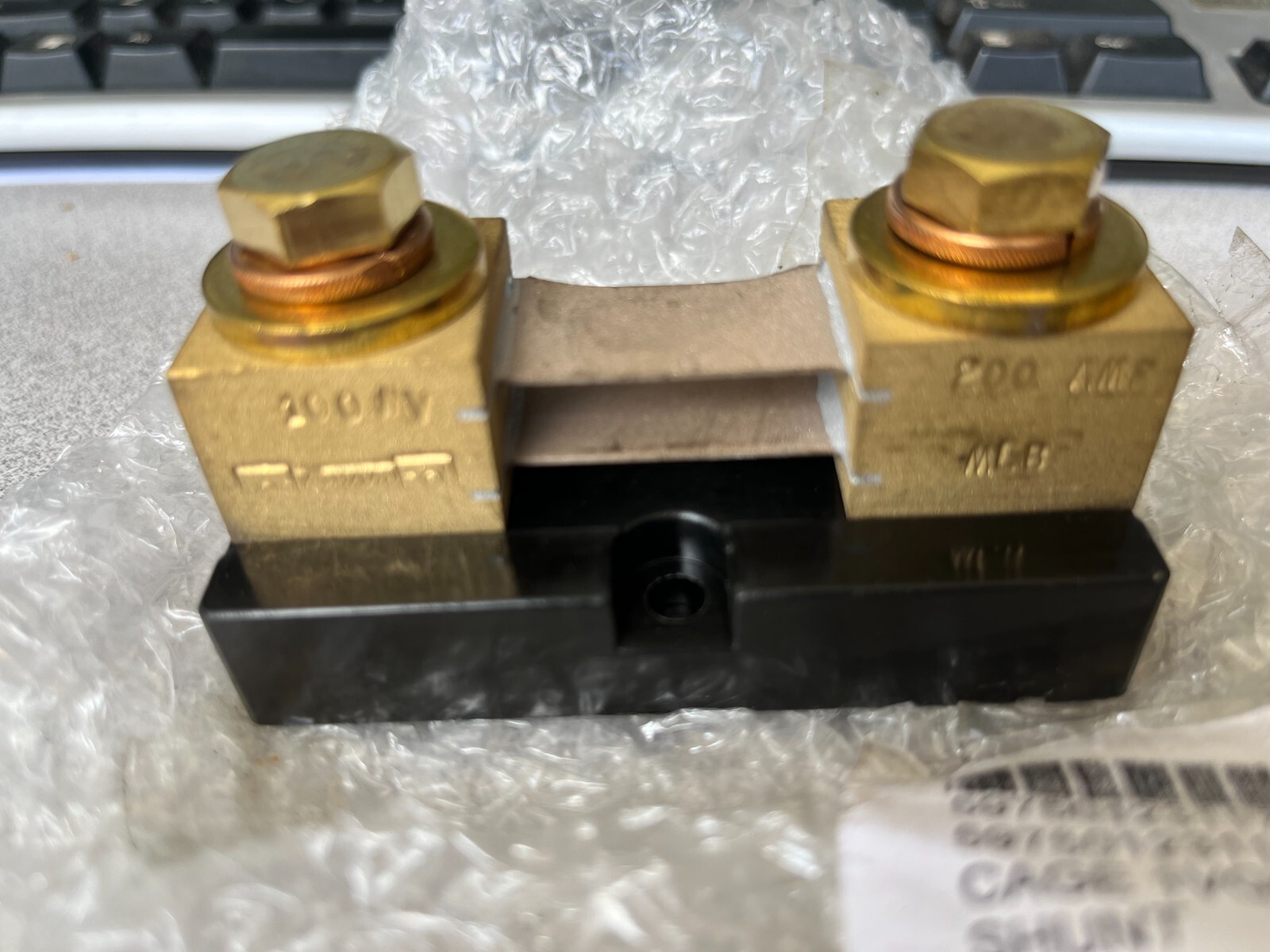 MEP Generator DC Ammeter Shunt 200 AMP, 100 MV MLB-200-100