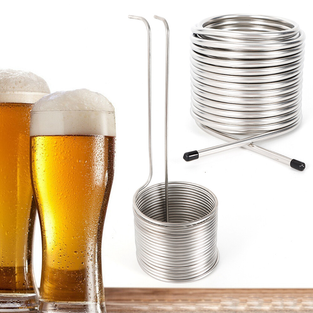 50' Wort Chiller Cooling Coil Pipe Home Brewing Beer Immersion Stainless Steel