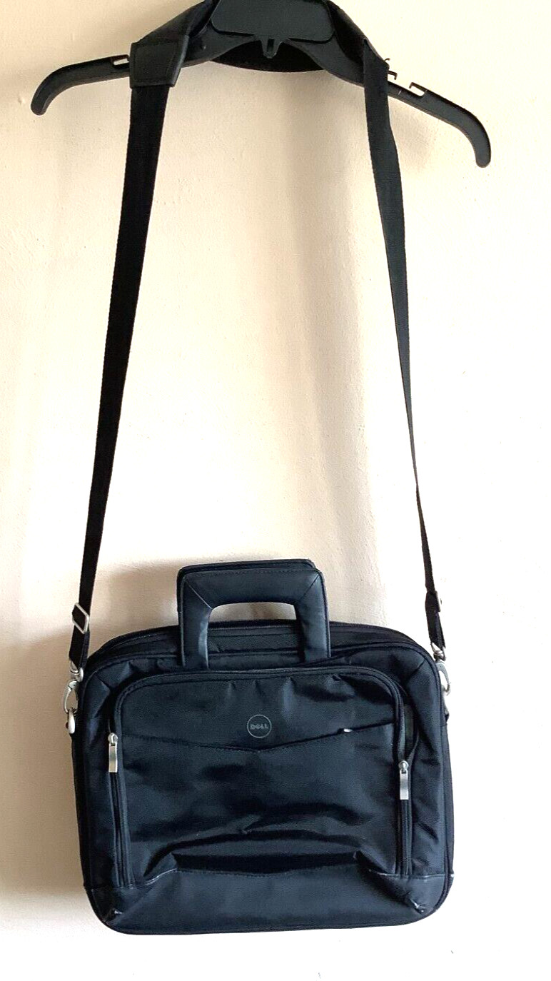Dell Nylon Laptop Briefcase Carry Case Black Padded Tons of Compartments
