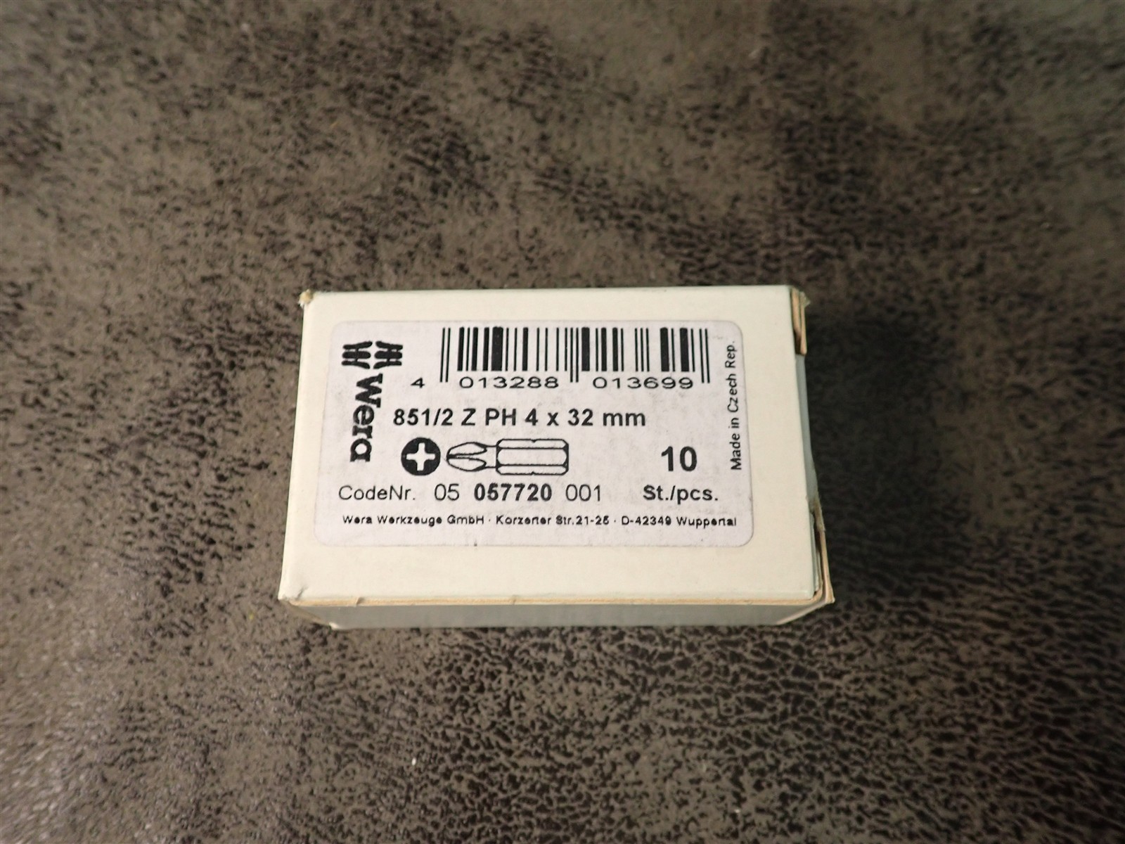 (10 Pack) NEW Wera 05057720001 851/2 Z PH 4 x 32mm Phillips Bits (BN253)