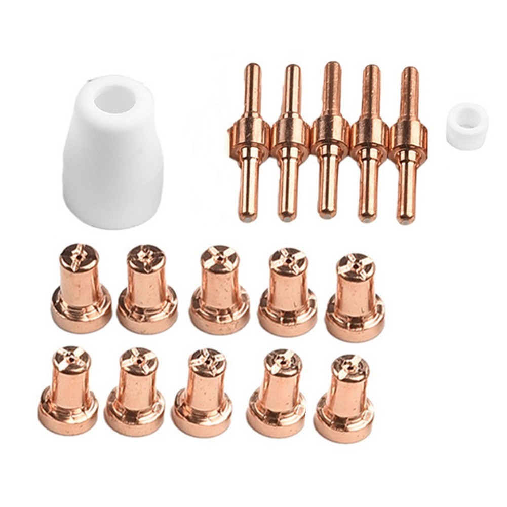 17PCS Replacement Consumables for PT31 Plasma Cutter Nozzle Electrode Kit