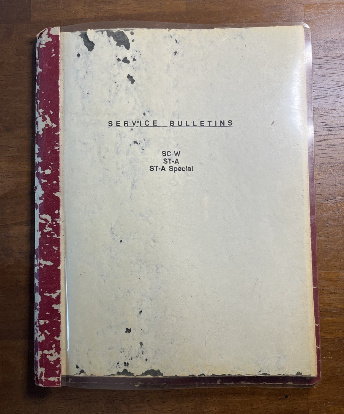 Ryan SC-W, ST-S, ST-A Special Service Bulletins Manual Older Copy