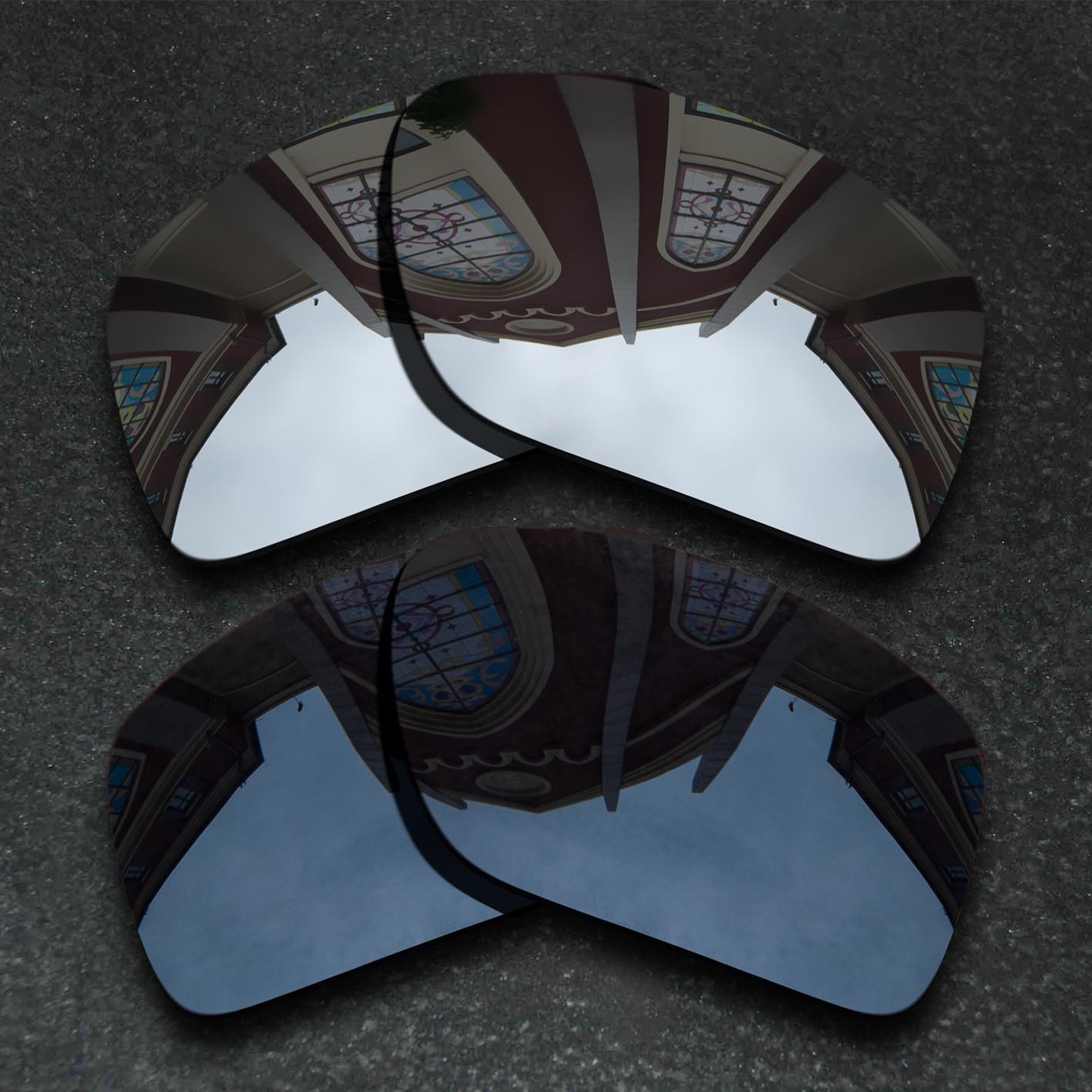 US Silver&Black Polarized Replacement Lenses For-Oakley Split Shot