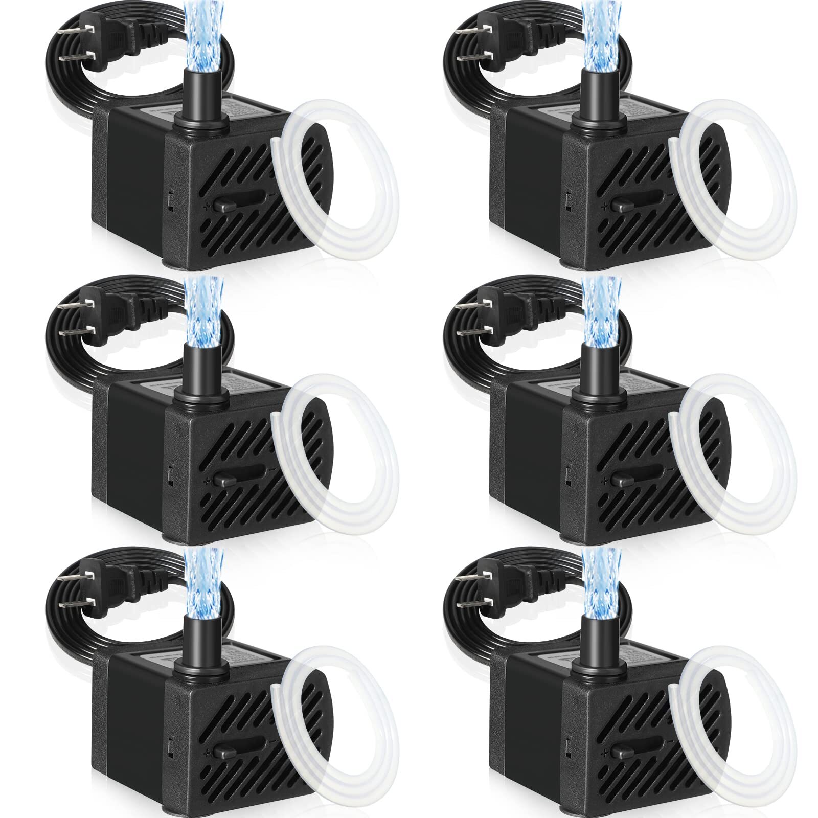 Mini Water Pump Set 50GPH Submersible Pumps with Tubing for Aquarium & Pond