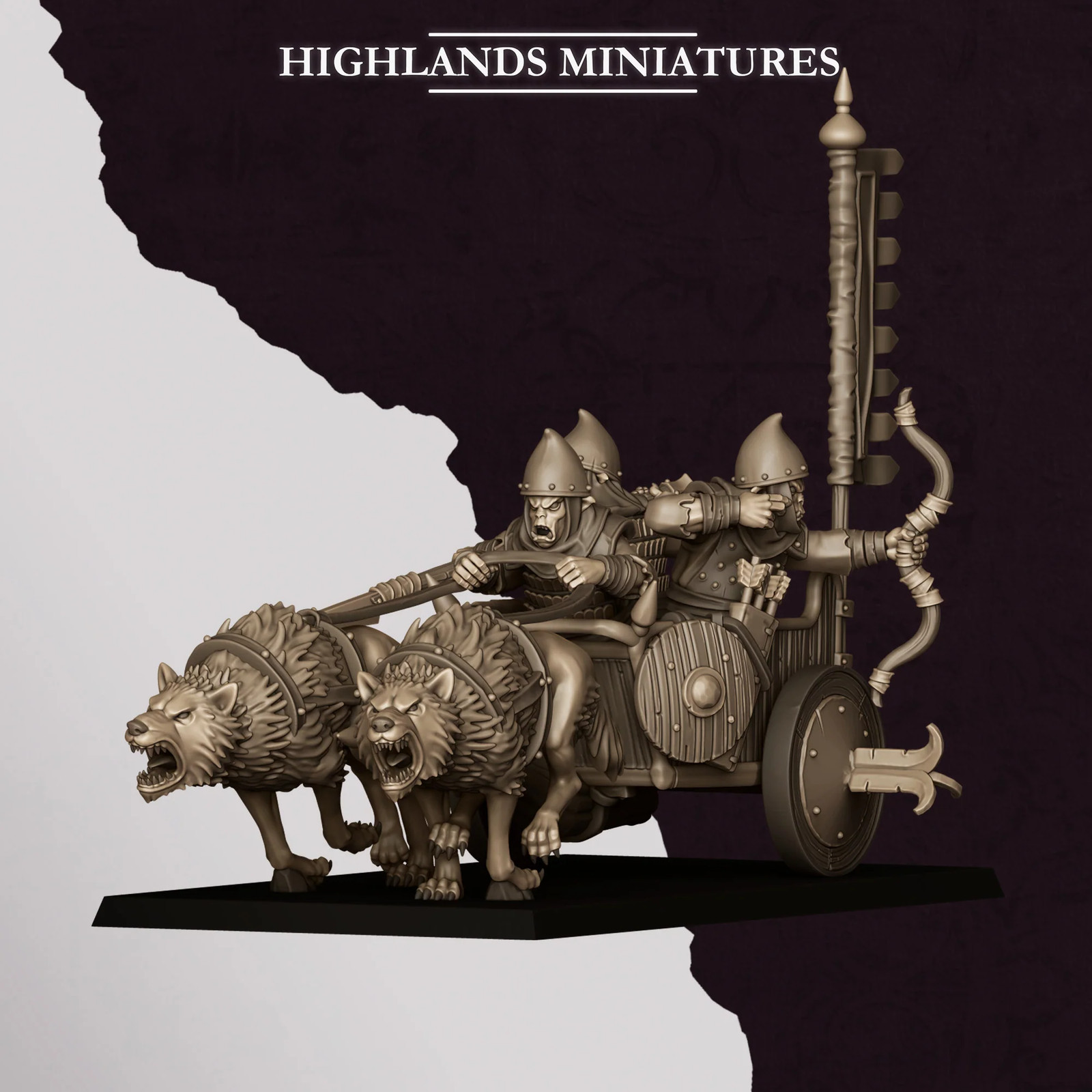 Hobgoblin Chariot - 28-32mm Hobgoblins - Resin Tabletop Miniature
