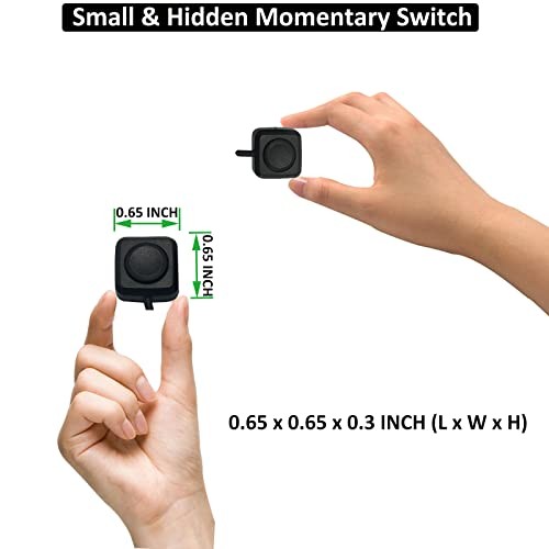 12V 24V Momentary Push Button Switch - 11.5' Pre Momentary Switch - Mini04