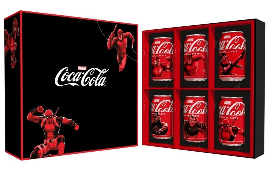 2024 Collectors Limited Edition MARVEL X COCA COLA Walmart Exclusive 6 CANS Set