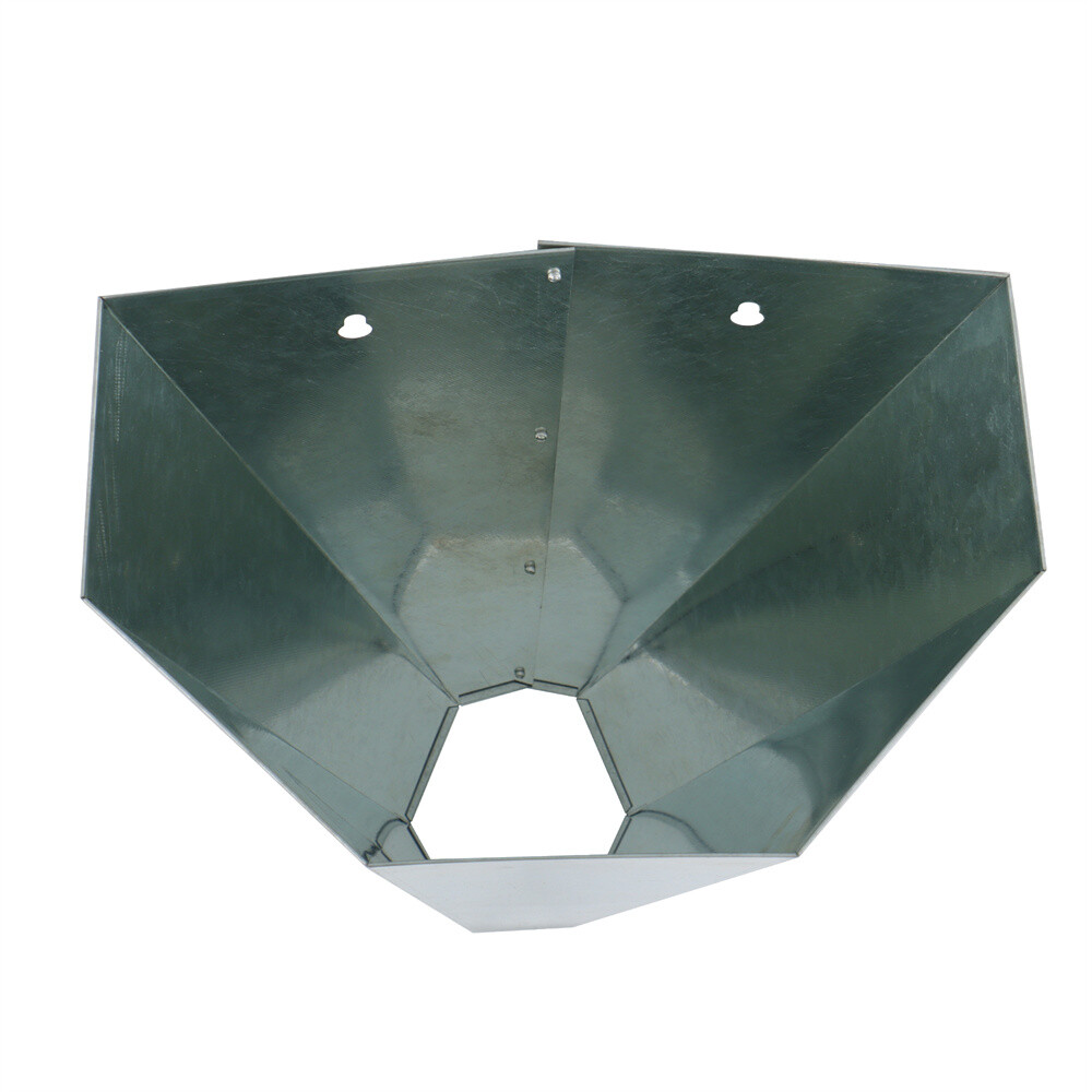 4 Pack Medium Chicken Cone Galvanized Steel Poultry Restraining Cone For Birds