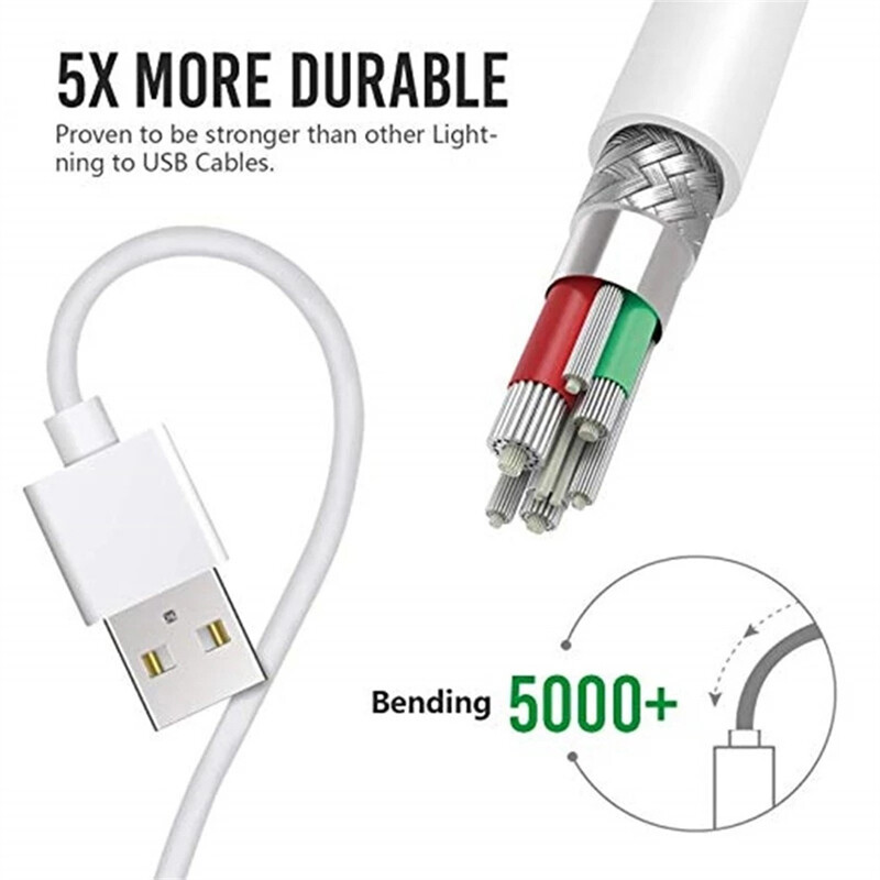 3PACK USB Data Fast Charger Cable Cord For Apple iPhone 5 6 7 8 X 11 12 13 MAX