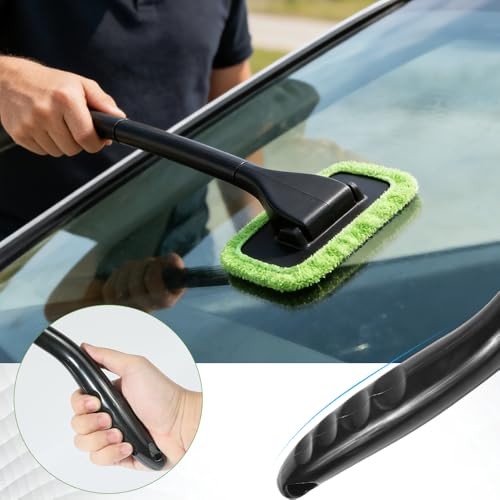 Windshield Cleaner Tool, Windshield Cleaning Tool, Car Window Cleaner with 4