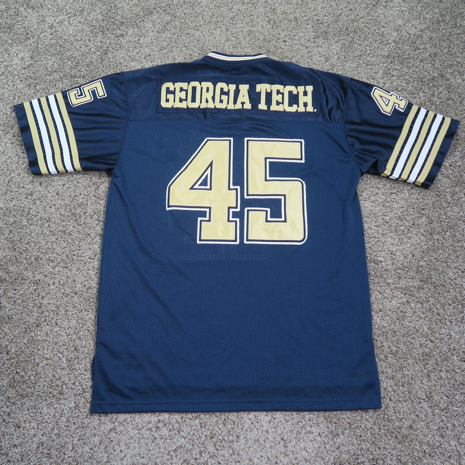 Vintage Georgia Tech Yellow Jackets Jersey Men Large NCAA Football Colosseum #45