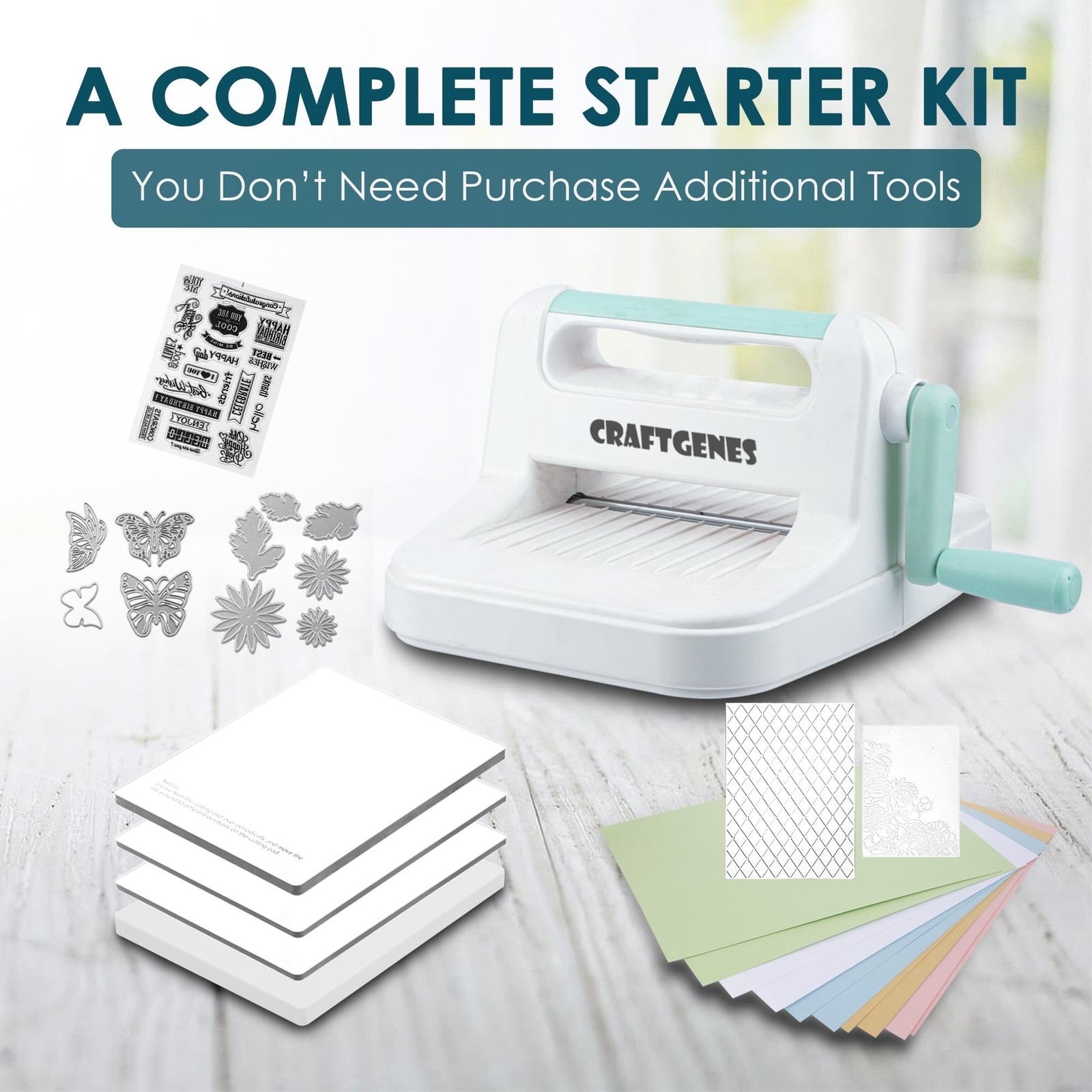 Manual Die Cutting Machine, Embossing Machine 6'' Opening Size for Cardmaking...