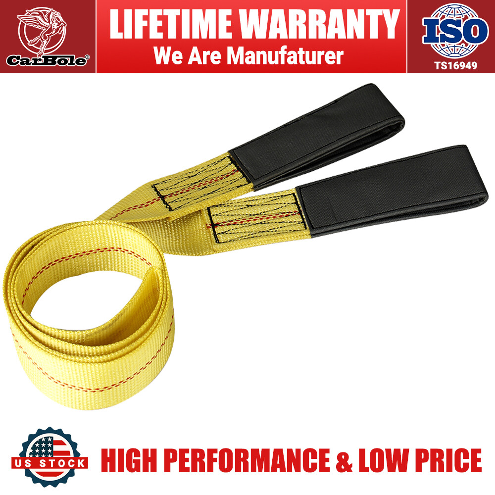 1PCS 2"x6' Lifting Slings Heavy Duty Webbing Flat Nylon Web Ply Lift Tow Strap