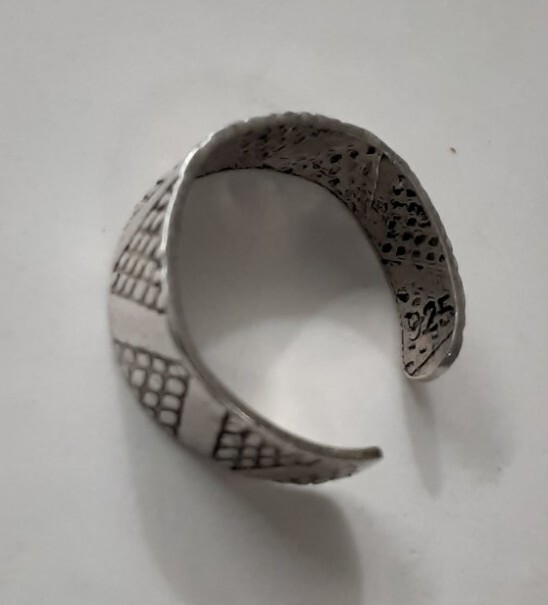 Cute Vintage .925 Silver Toe Ring Adjustable Size 4 Tested Sterling