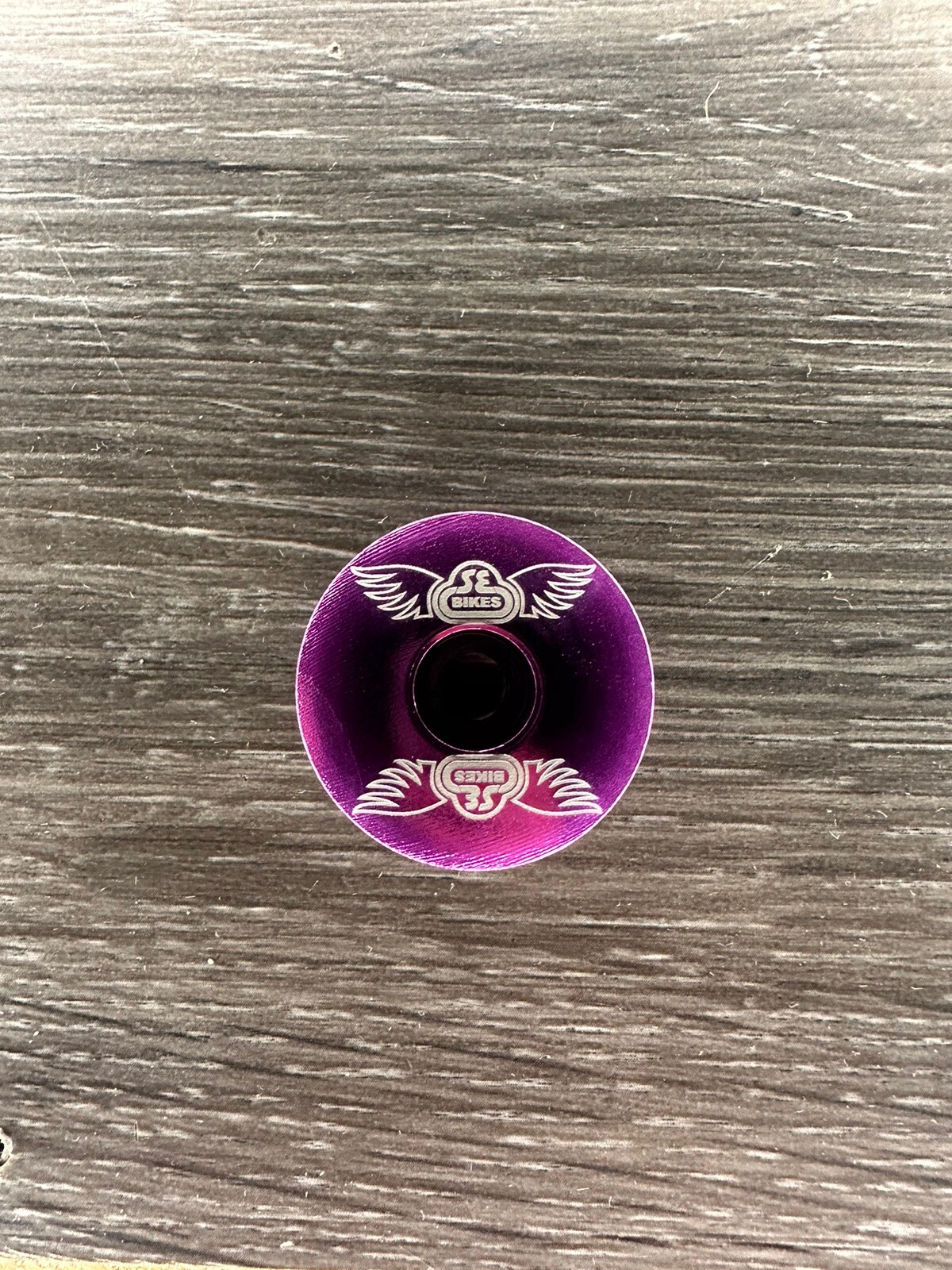 SE Wings BMX Repop Bicycle Headset Top Cap 1 1/8" Purple Stem Cap Bike