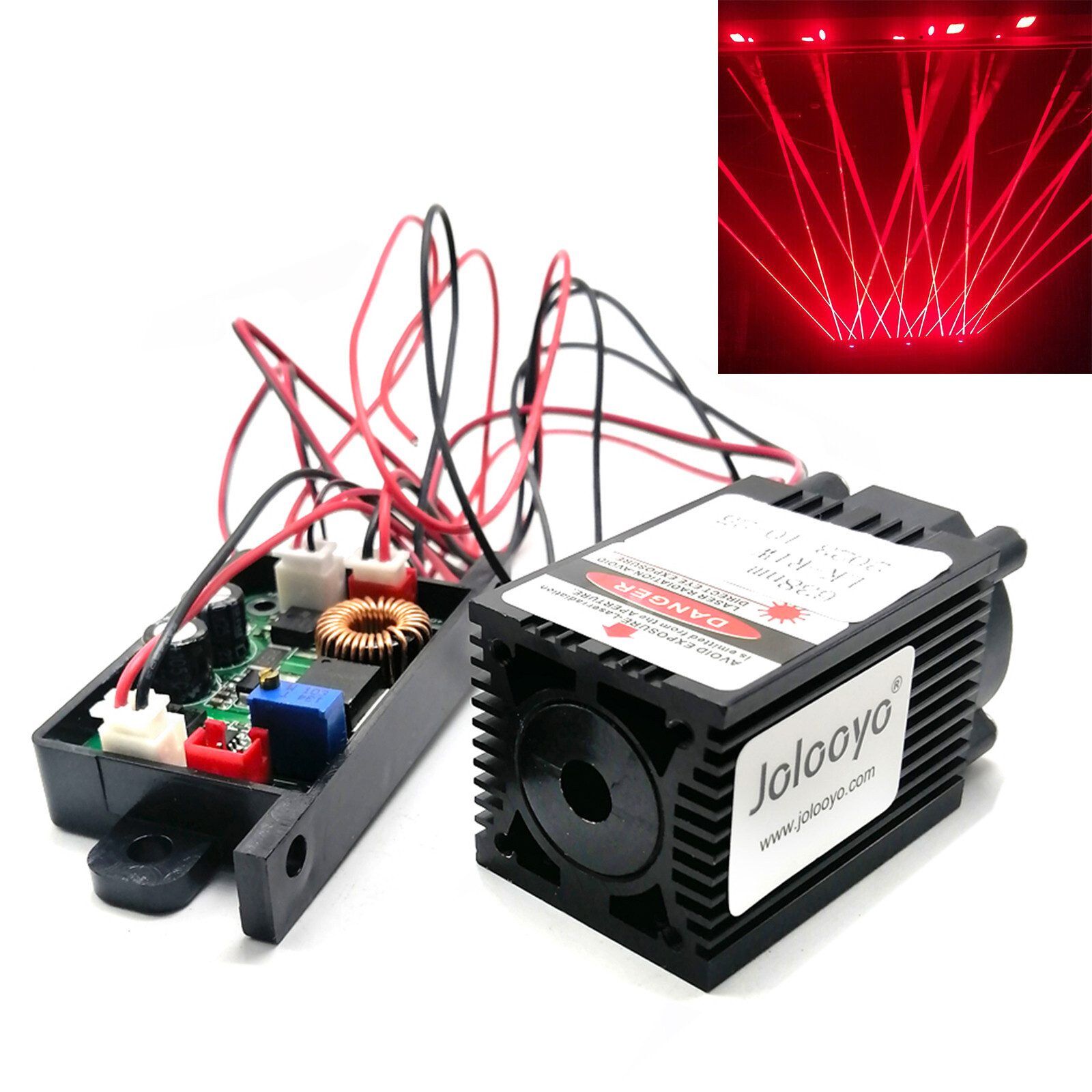 635nm638nm 1000mW 12V orange red multimode Laser Module High Power Aiming module