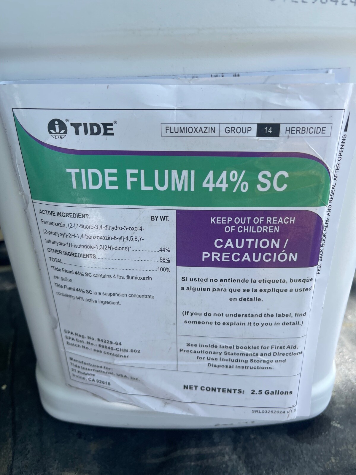 2.5 gallons Tide Flumi 44% SC flumioxazin