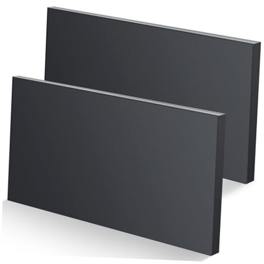 2 Pcs HDPE Plastic Sheet, HDPE Sheet 1/2" Thick, Size 6" x 12", High Density