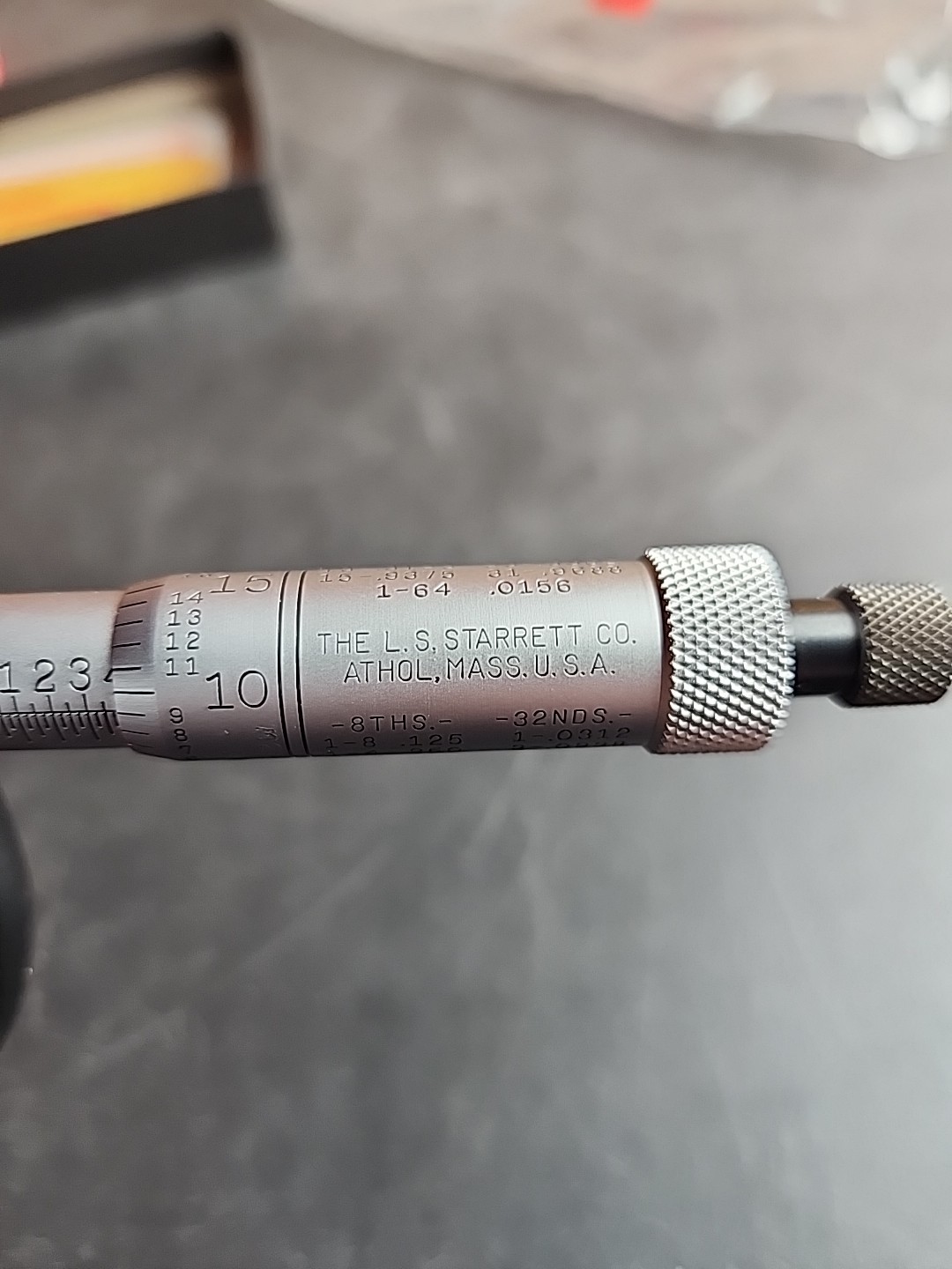 STARRETT # 436 Micrometer 1" - 2" x .001" Smooth Thimble Movement
