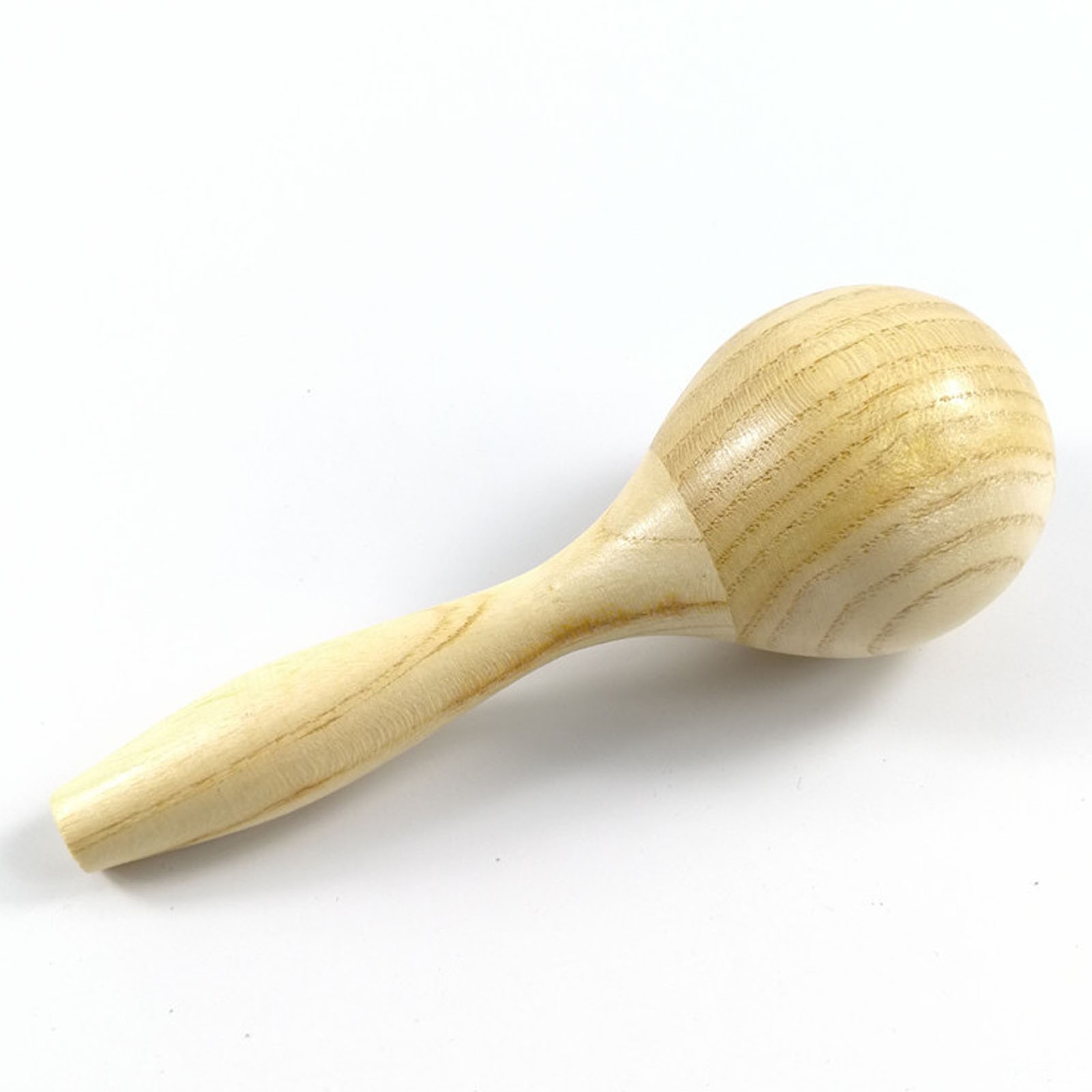 Wooden Maracas Unpainted Clear Sound Musical Instrument For Kid Holiday Par VTED