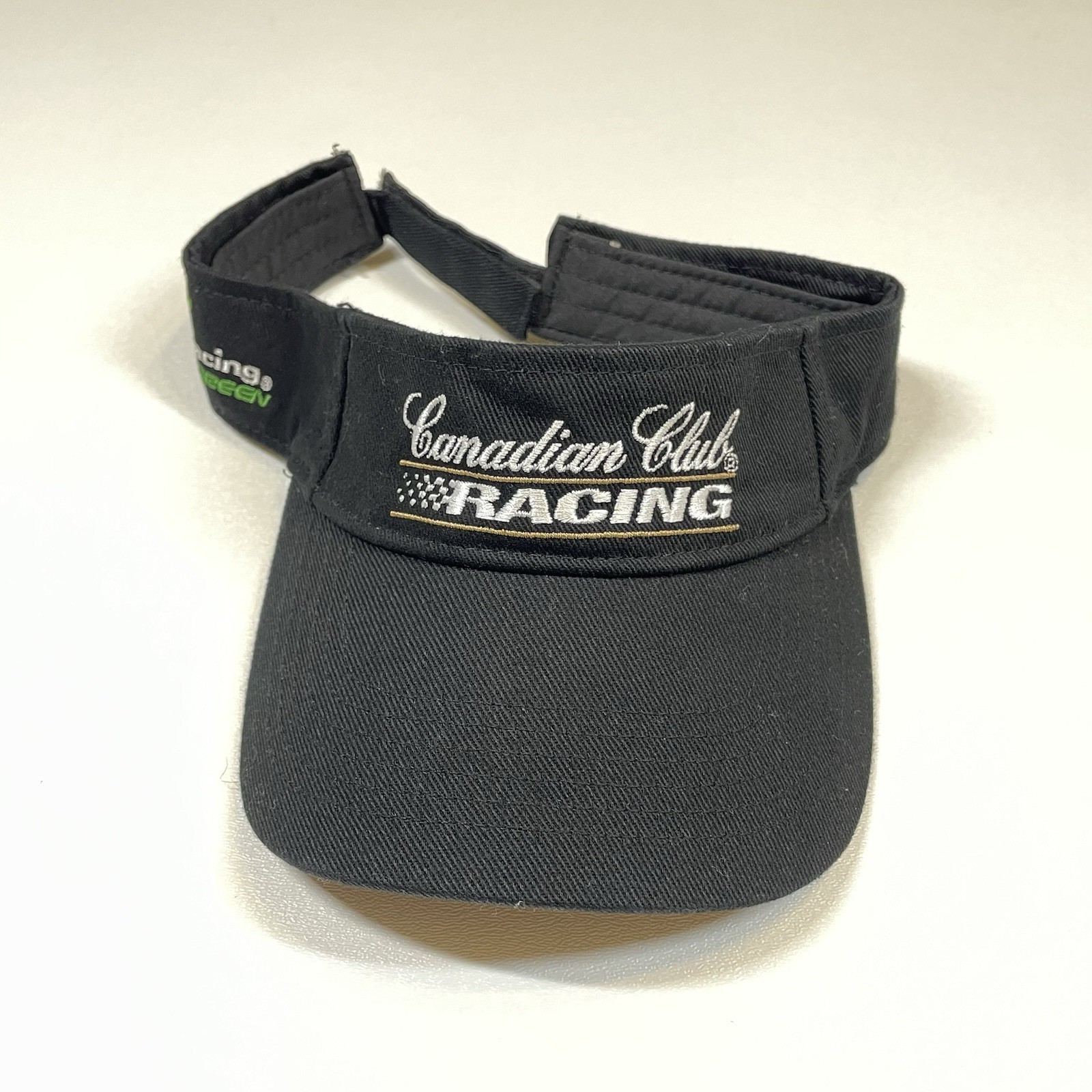 Canadian Club Racing Visor Hat Cap Men’s Black Indy 500 Strapback 2007
