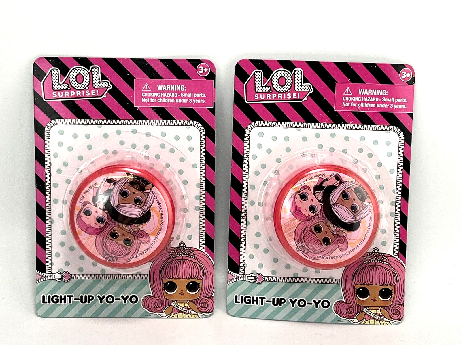 LOL Surprise Light-Up YoYo Toy for Kid Boys & Girls Ages 3+ RARE LOT of 2 NEW
