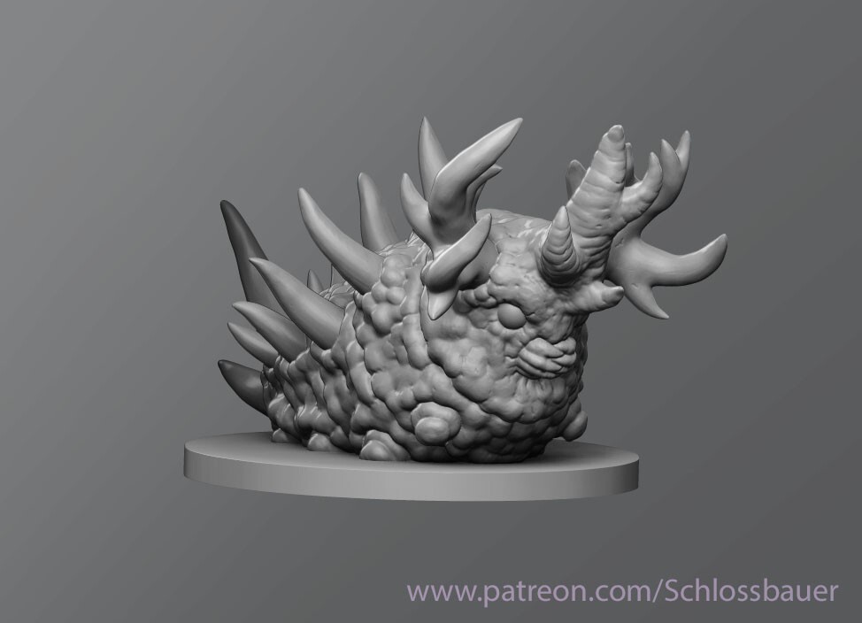 Toxic Caterpillar Insect Bug Monster Manual 28mm Scale DND D&D Miniature SB