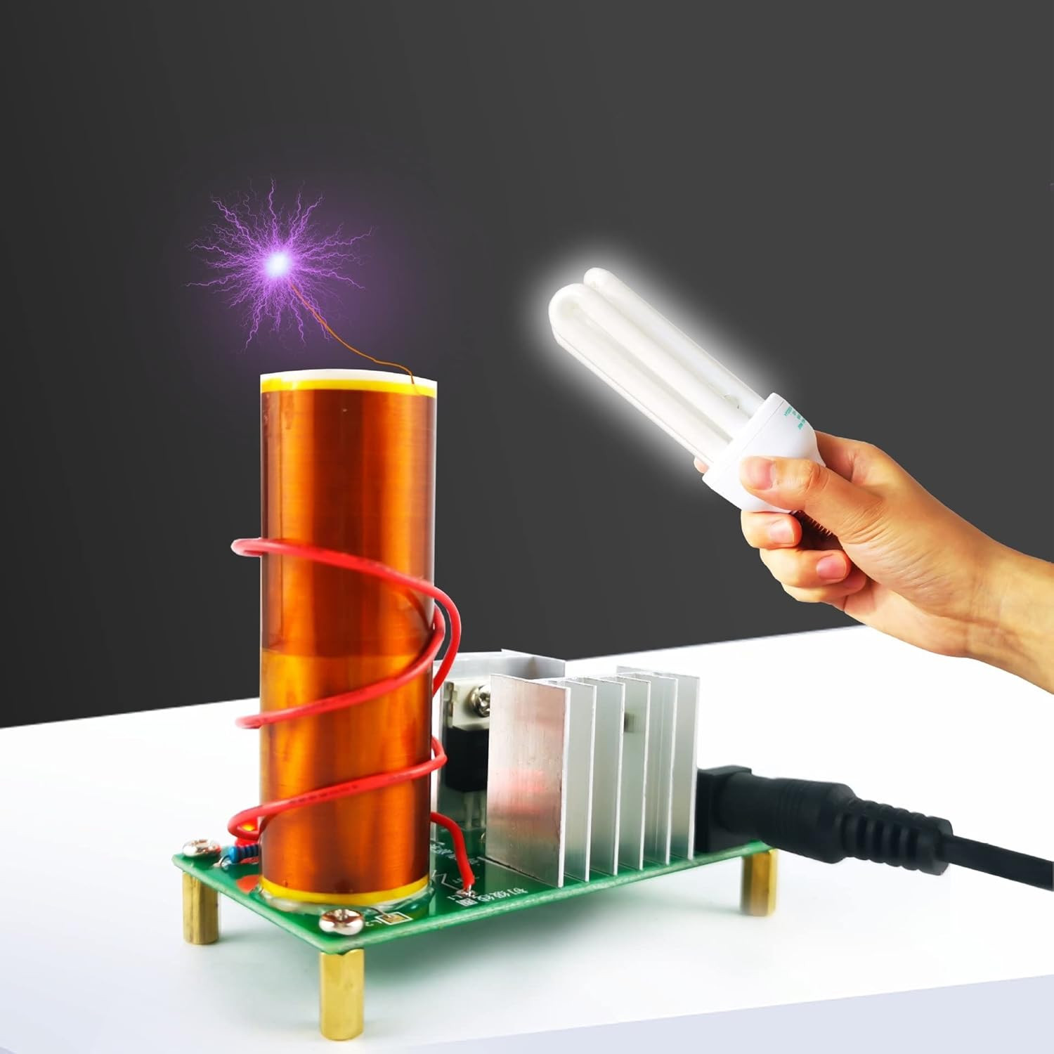 Mini DIY Tesla Coil Kit Practice Soldering Project Electronic Kit for A