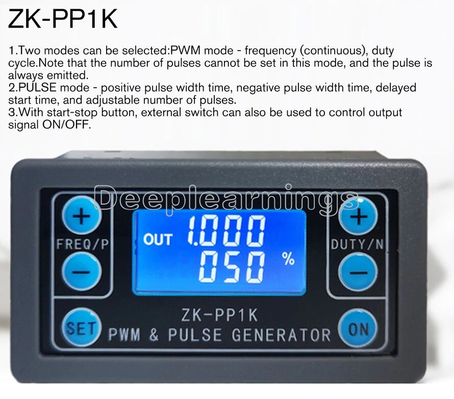 Dual Mode PWM Generator Pulse Generator Frequency Duty Cycle Adjustable Module