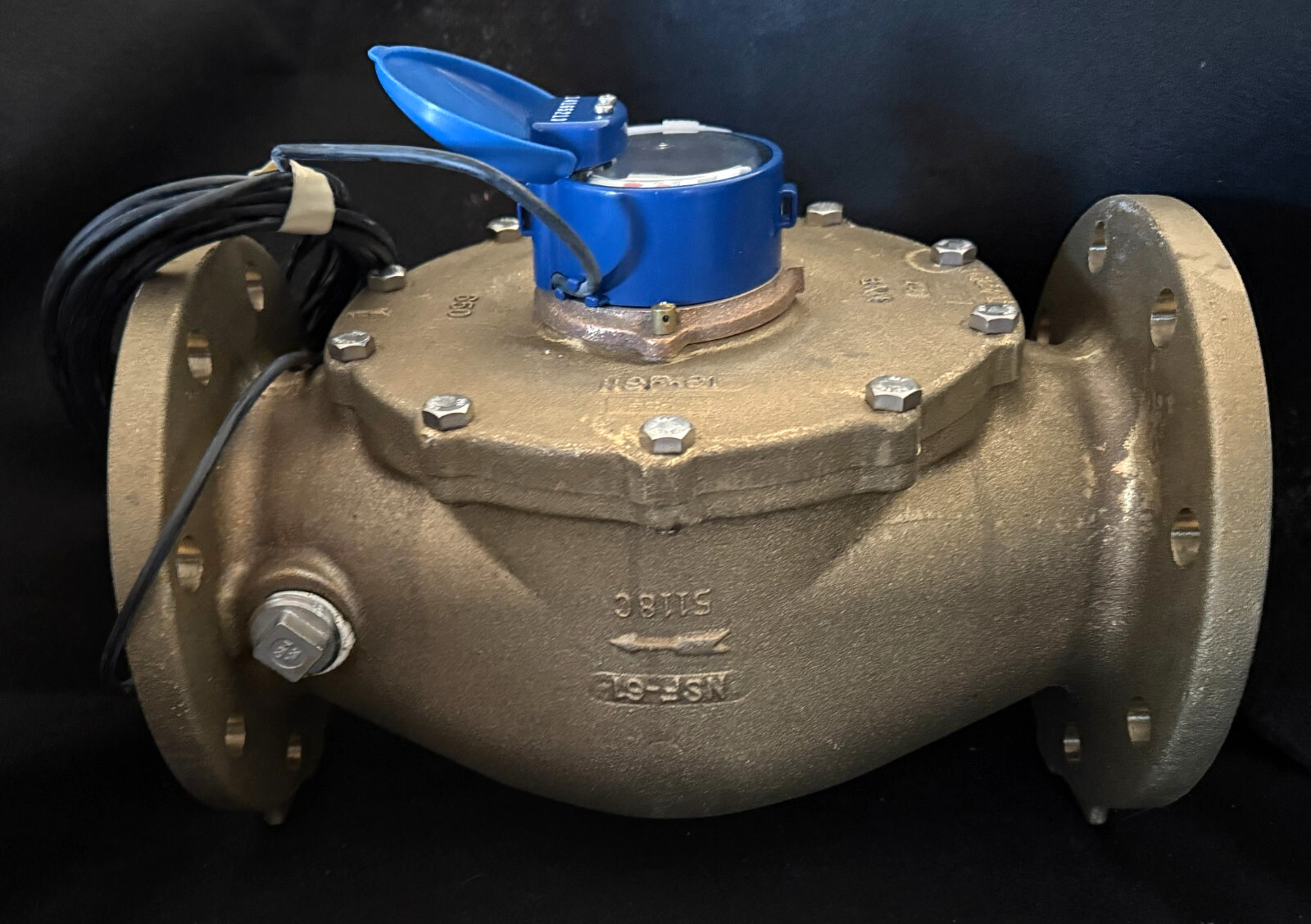 Hersey MVR650 4" NPT Low Flow Water Meter 5-650 GPM 150 PSI Cls 150 ANSI Flange