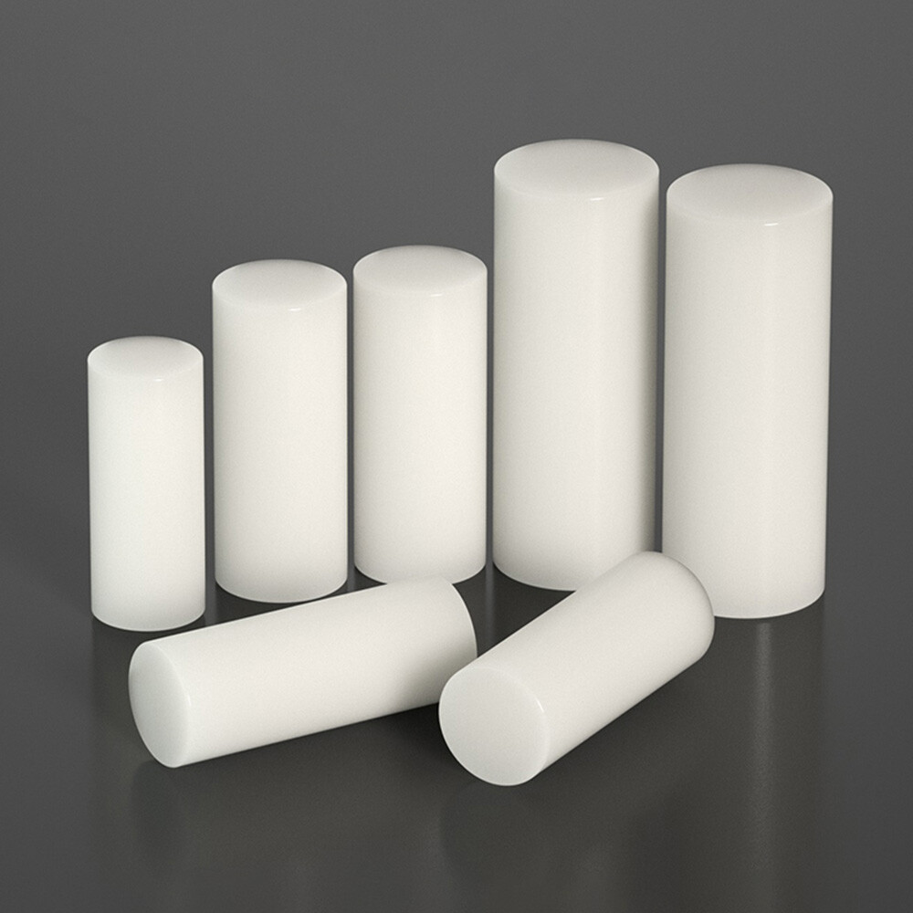 18mm-60mm Diameter White Nylon Solid Column Pin Coupling Plastic Rod Round Bar