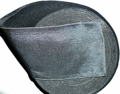 BLACK HIGH QUALITY WOVEN ELASTIC, 4 INCH 100MM WIDE, AVAILABLE IN DIFF LENGTHS