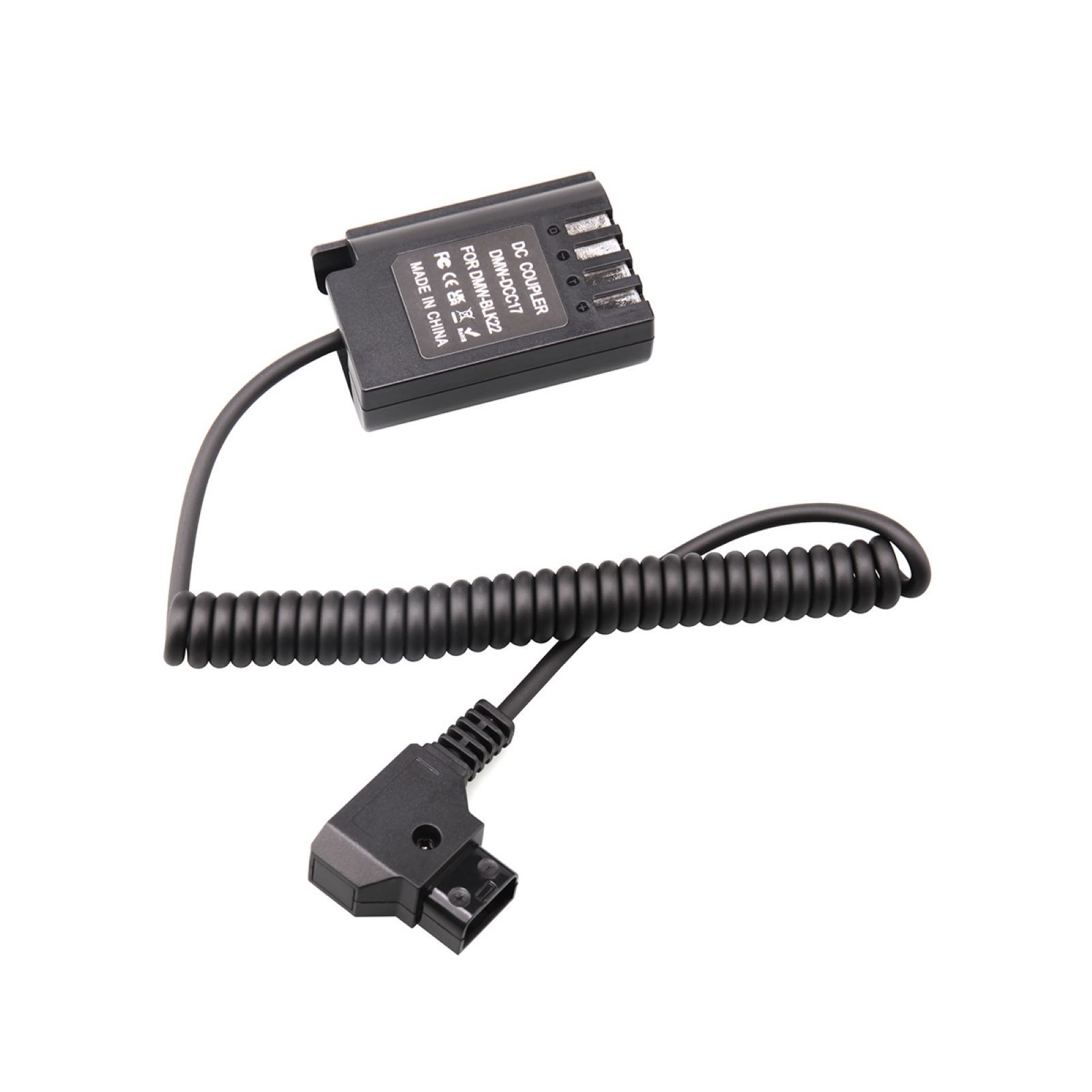 7.2V-8.4V D-Tap to DMW-BLK22/DCC17 Dummy Battery Power Cable for V-mount