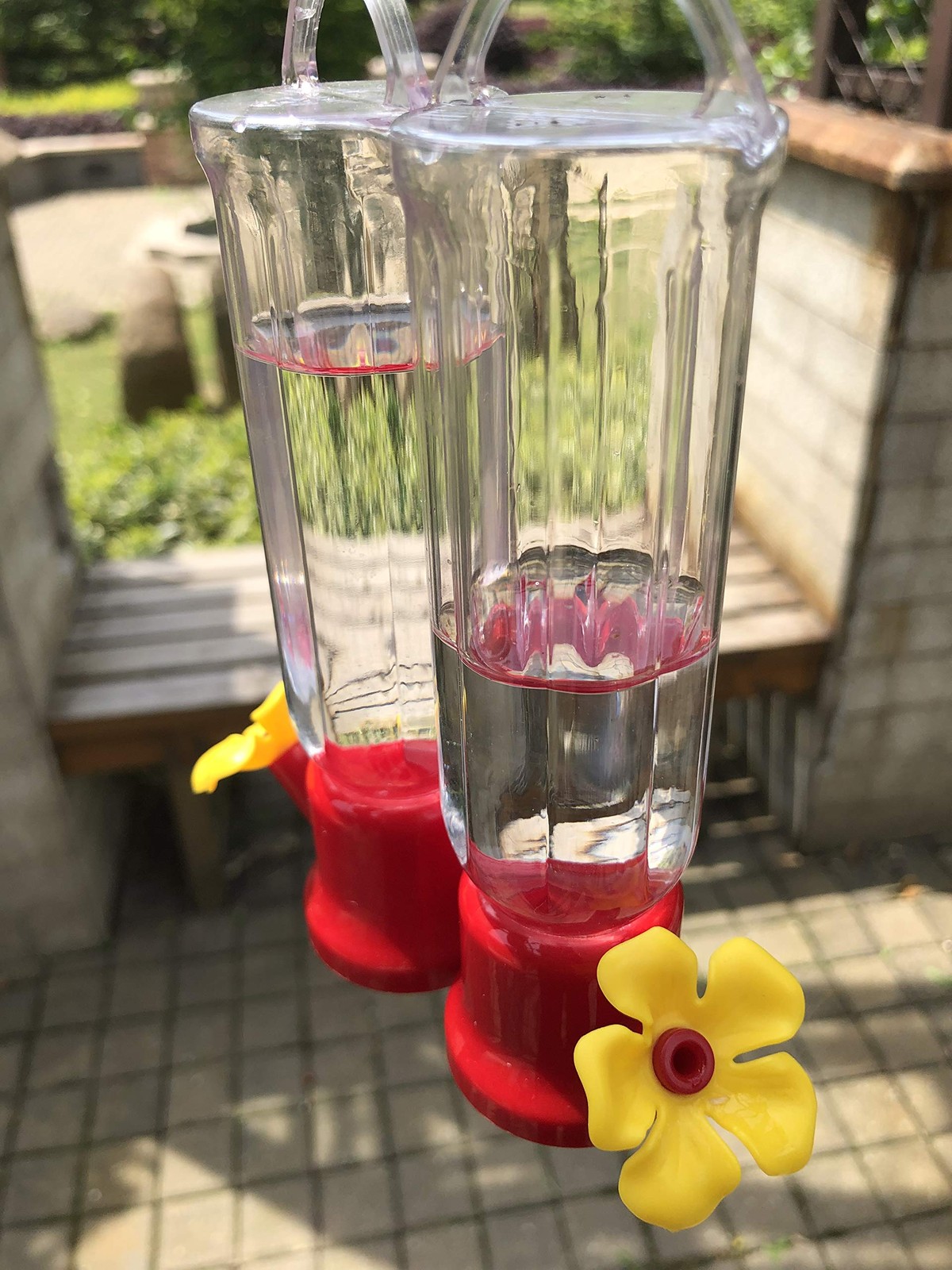 VIMOA Mini Hummingbird Feeder 4 Pack 2.3oz Small Nectar 4 pack 2.3oz, Red