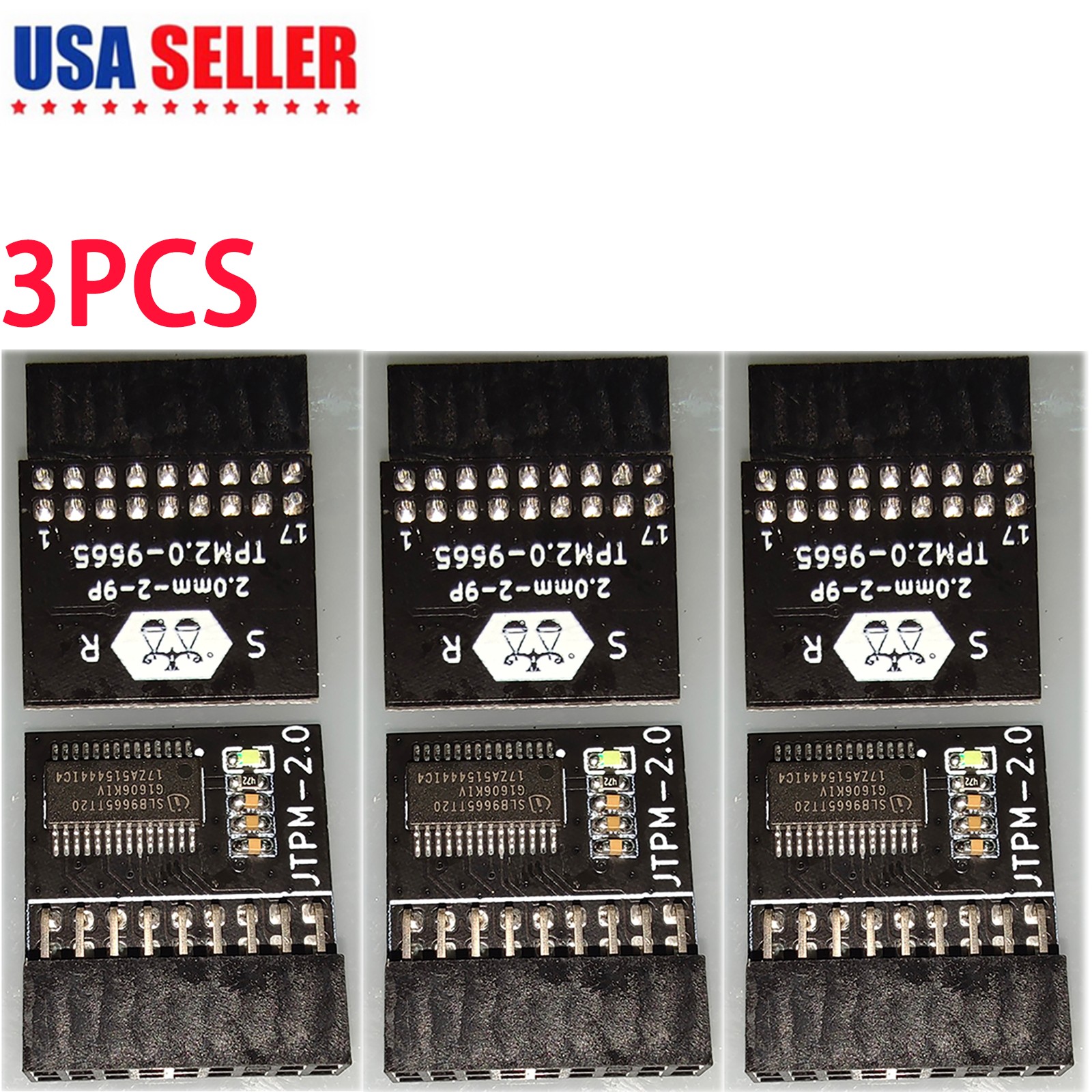 3PCS TPM TPM2.0 Module ASRock TPM 18-1 Pin Security Module Win11 for Infineon