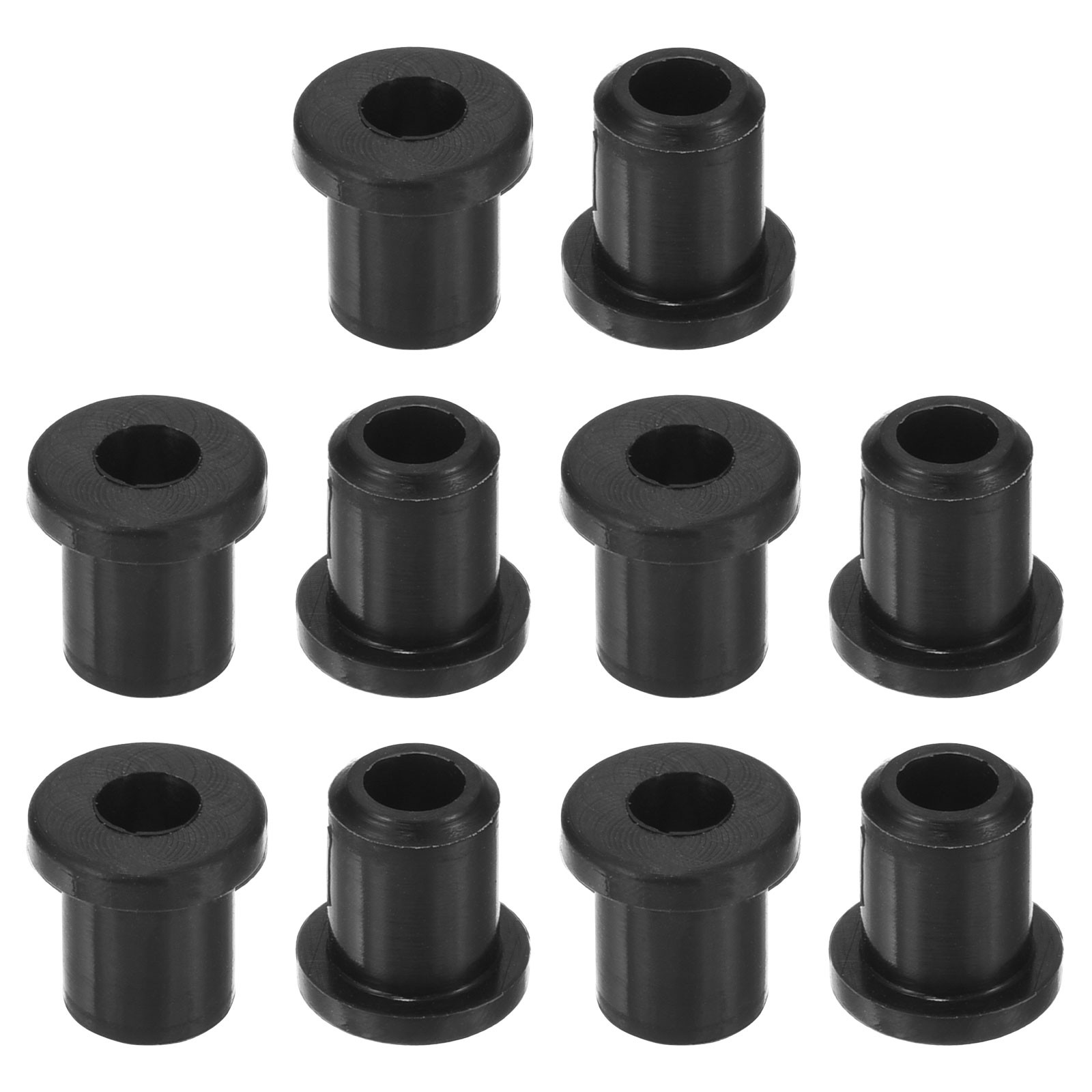 18Pcs Rubber Grommets 6mm Drill Hole, 4mm ID Top Hat Hole Plug Grommet