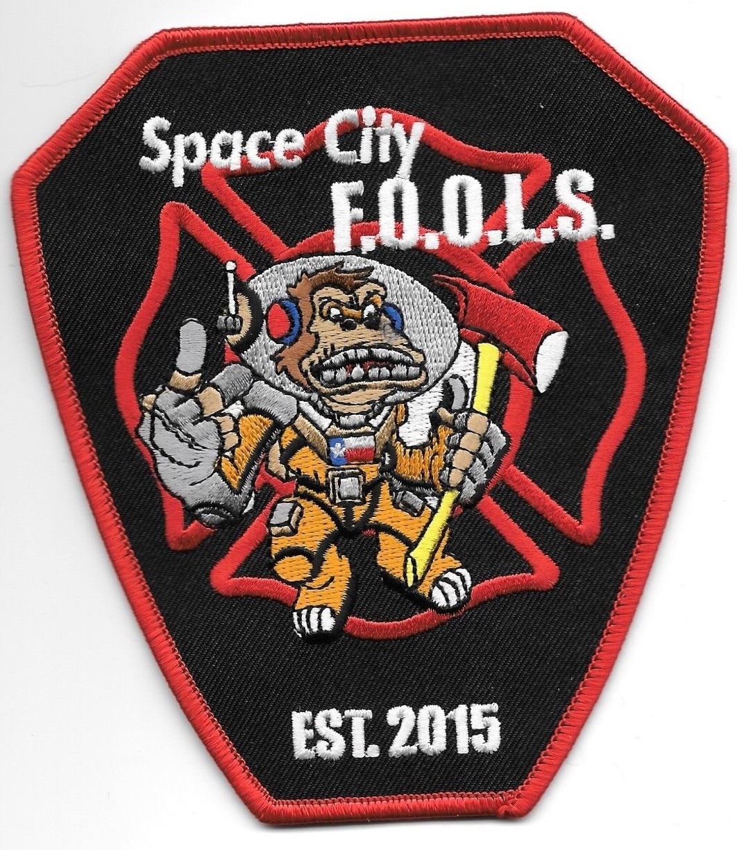 Houston - Space City F.O.O.L.S., Texas   est.-2015 (4.5" x 5" size) fire patch