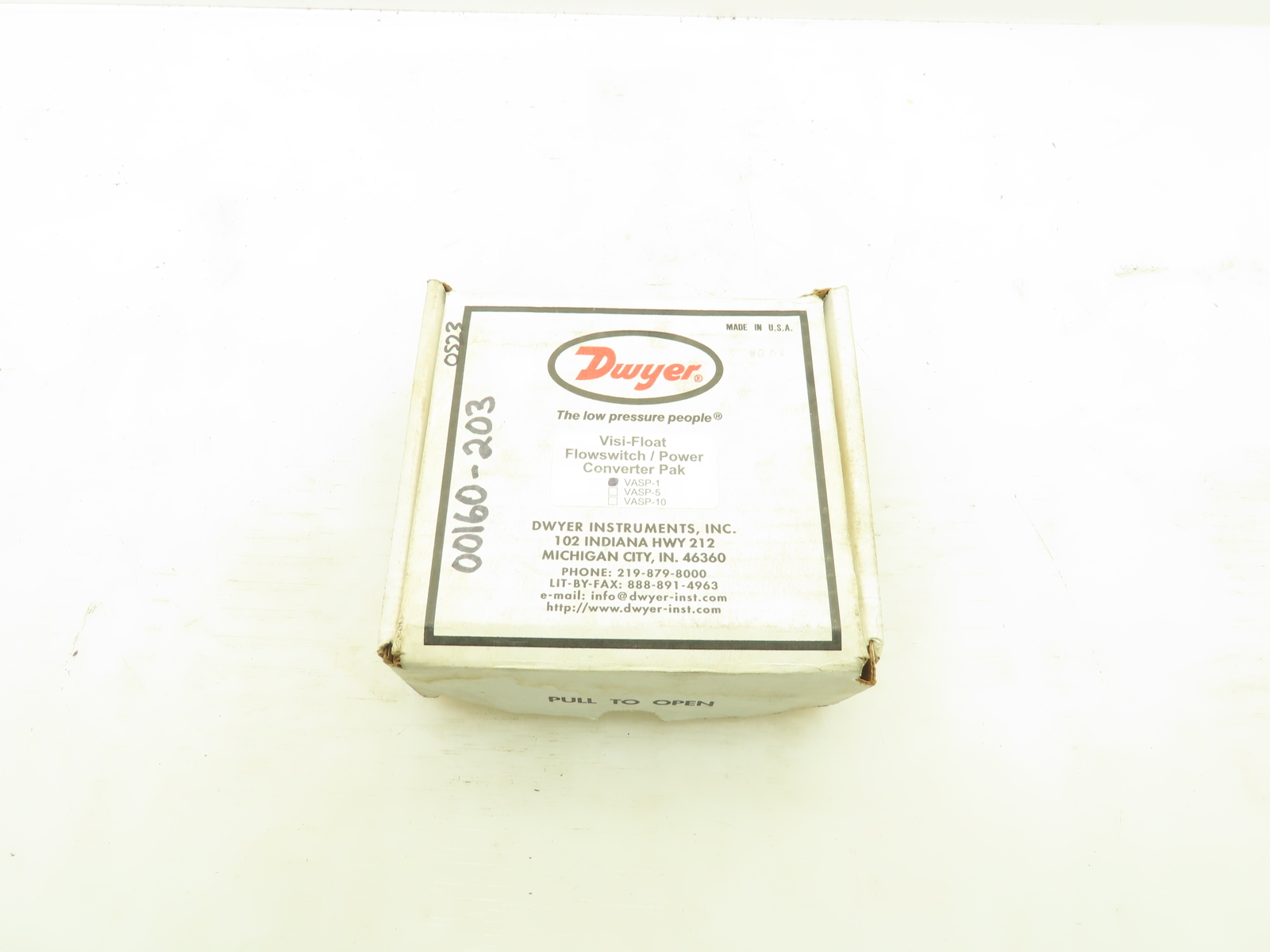 Dwyer VASP-1 Visi-Float Flowswitch/Power Converter Pak Multi Voltage